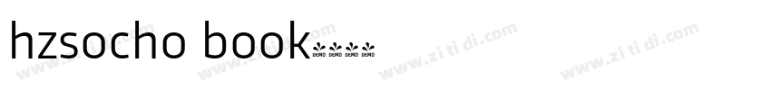 hzsocho book字体转换